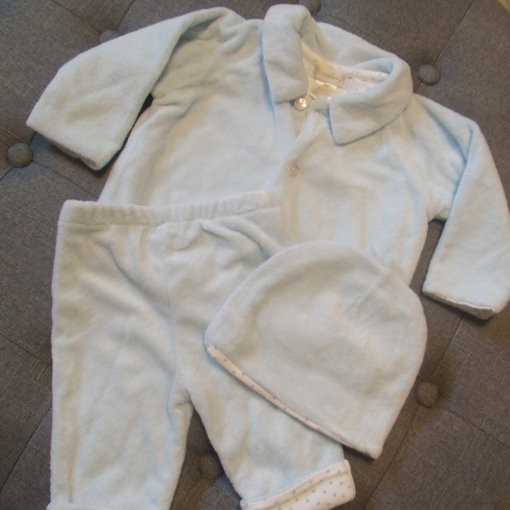 Strasburg Baby Boy Cozy 3pc Set